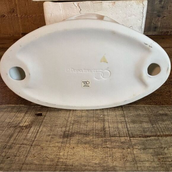 DEPARTMENT 56 Porcelain Lighted Nativity Winter Silhouette White Manger Holy - Picture 11 of 13